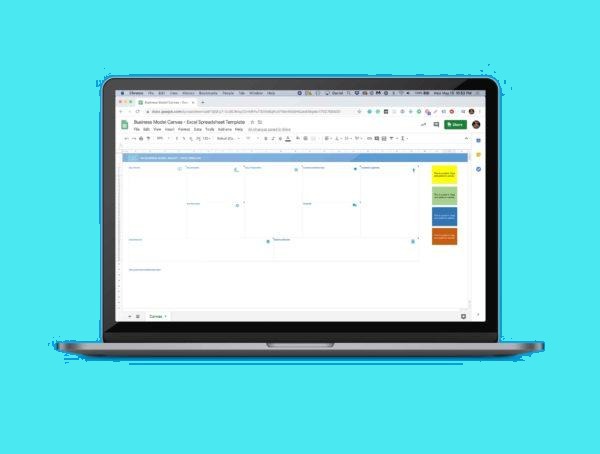 plantilla-modelo-canvas-google-sheets Plantilla modelo Canvas de Google Sheets